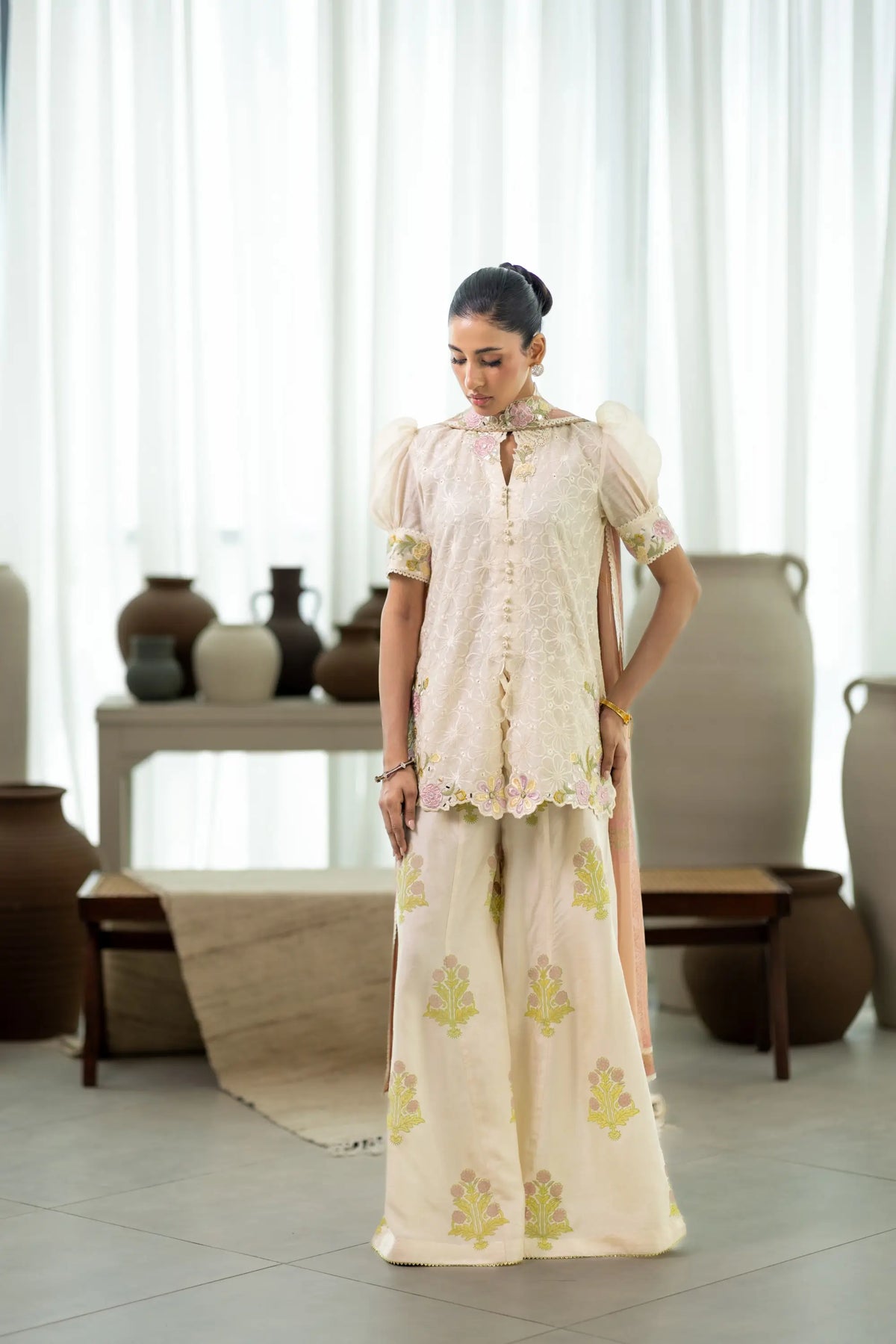 Wahaj M Khan | Sanam Luxe | Ivory Fleur Sanam, image 7