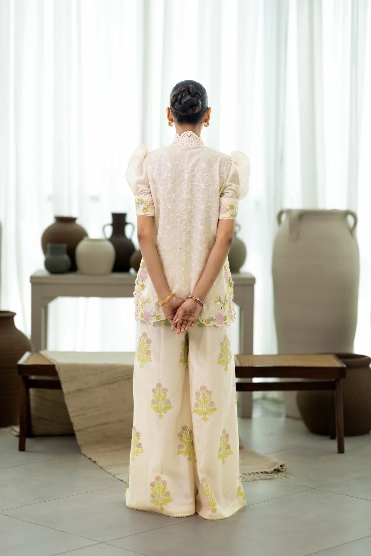 Wahaj M Khan | Sanam Luxe | Ivory Fleur Sanam, image 2
