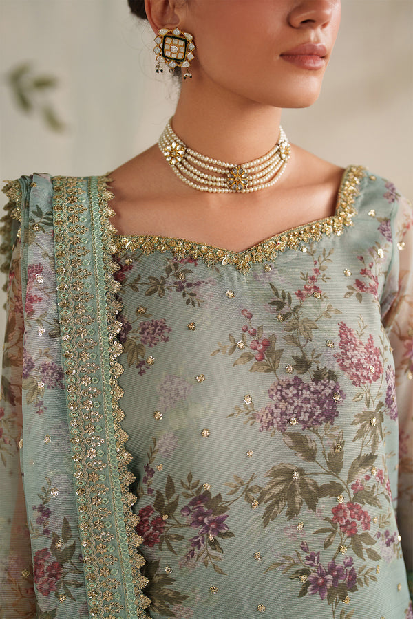 Baroque | Formals Collection | EMBROIDERED COTTON NET UF-4373, image 3