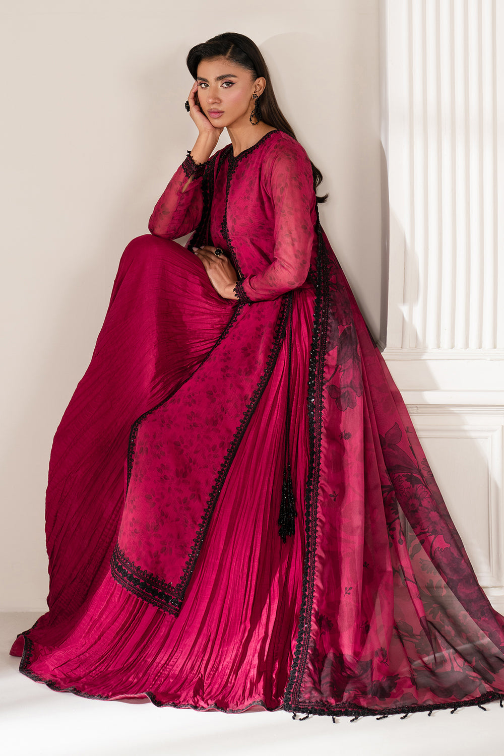 Baroque | Formals Collection | EMBROIDERED CHIFFON UF-4138, image 4