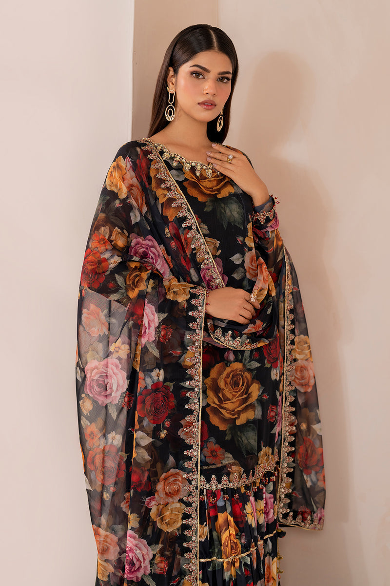 Baroque | Formal Collection | CHIFFON UF-707 -  Baroque Ladies Clothes - Original Designer Dress - House of Maryam