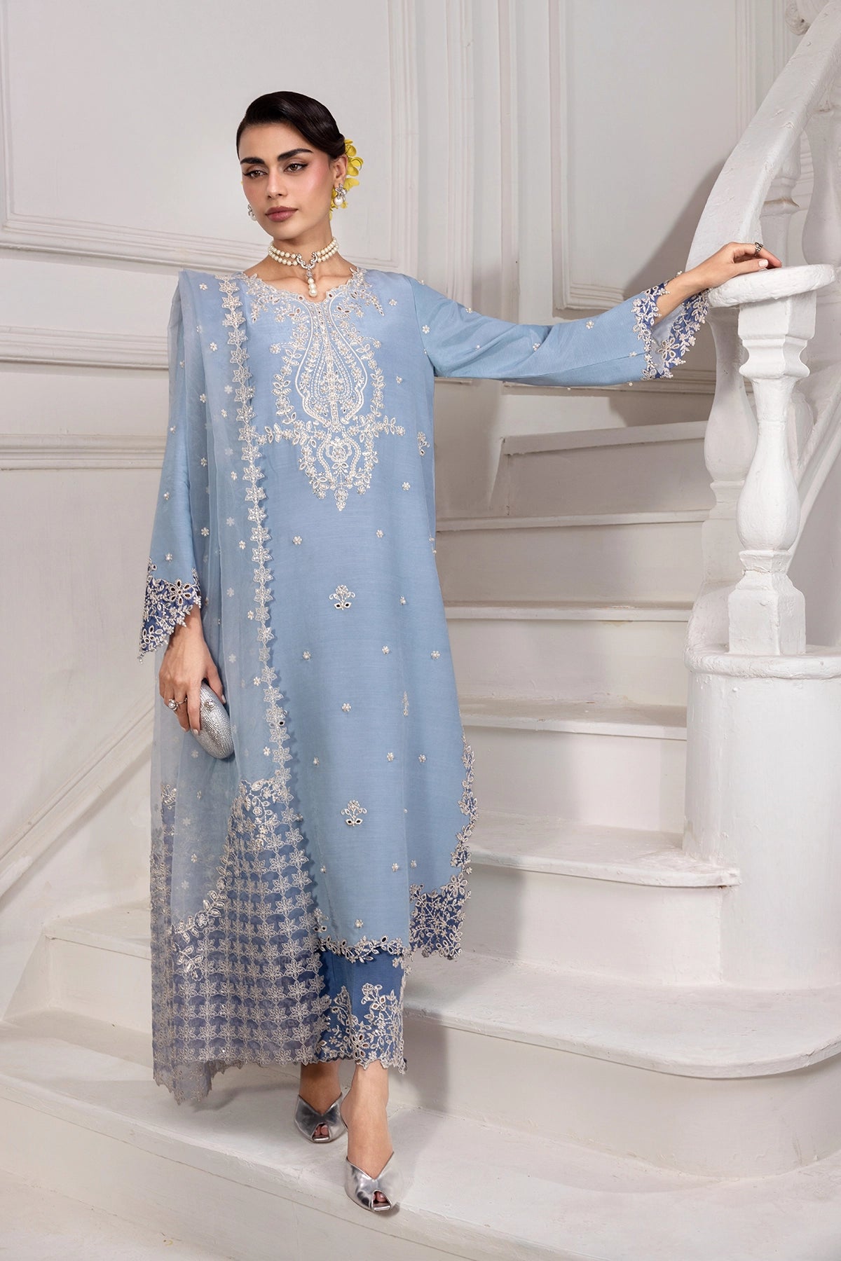 Rangrasiya | Lumeire Silk |Cielo, image 2