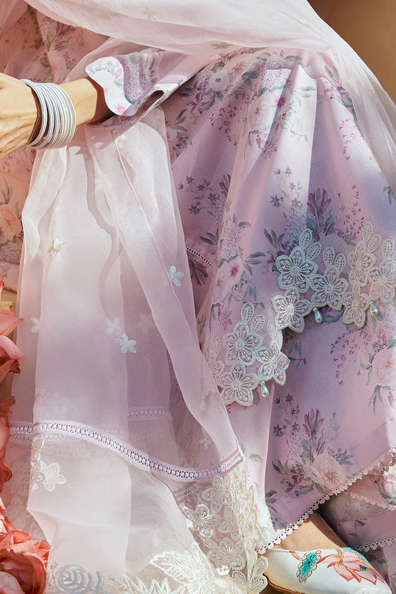 Cross Stitch | Premium Lawn 24 | SHADOW BERRY -  Cross Stitch Formal - Original Designer Dress - House of Maryam