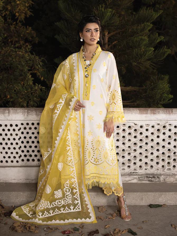 Faiza Faisal | Maya Luxury Lawn | Ceren -  Faiza Faisal Luxury - Original Designer Dress - House of Maryam