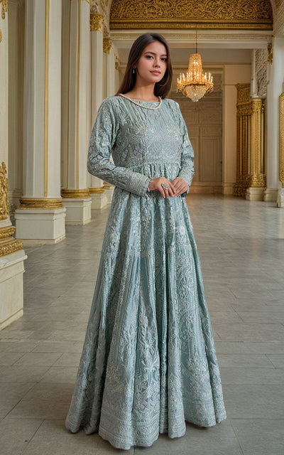 Threads and Motifs | Formal Dresses 25 | Chamois Embroidered Maxi -  Threads and Motifs Ladies Clothes - Original Designer Dress - House of Maryam