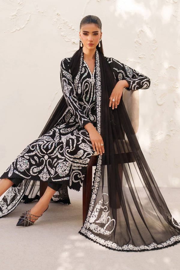 Baroque | Formals Collection | EMBROIDERED RAW SILK UF-4381, image 4