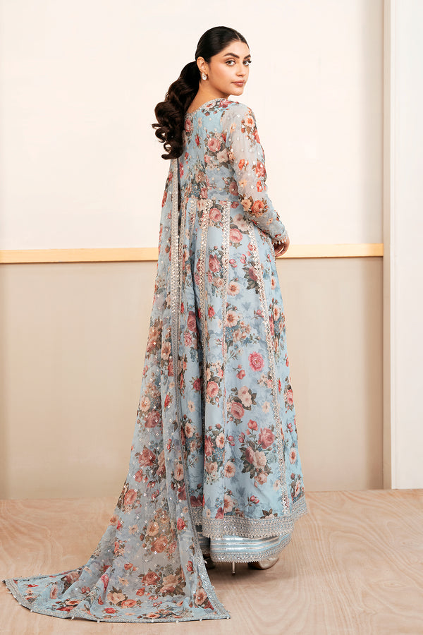 Baroque | Luxury Pret 25 | EMBELLISHED PRINTED CHIFFON PR-1058, image 2