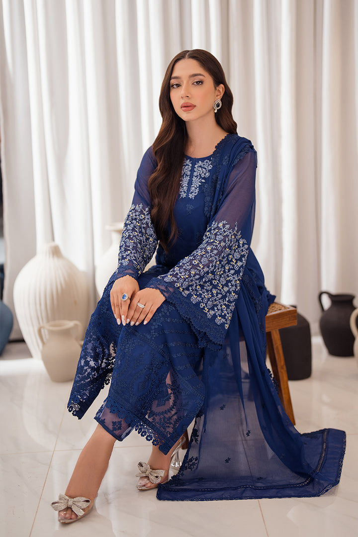 Azure | Ensembles Embroidered Formals | Azure Breeze -  Azure Ladies Clothes - Original Designer Dress - House of Maryam