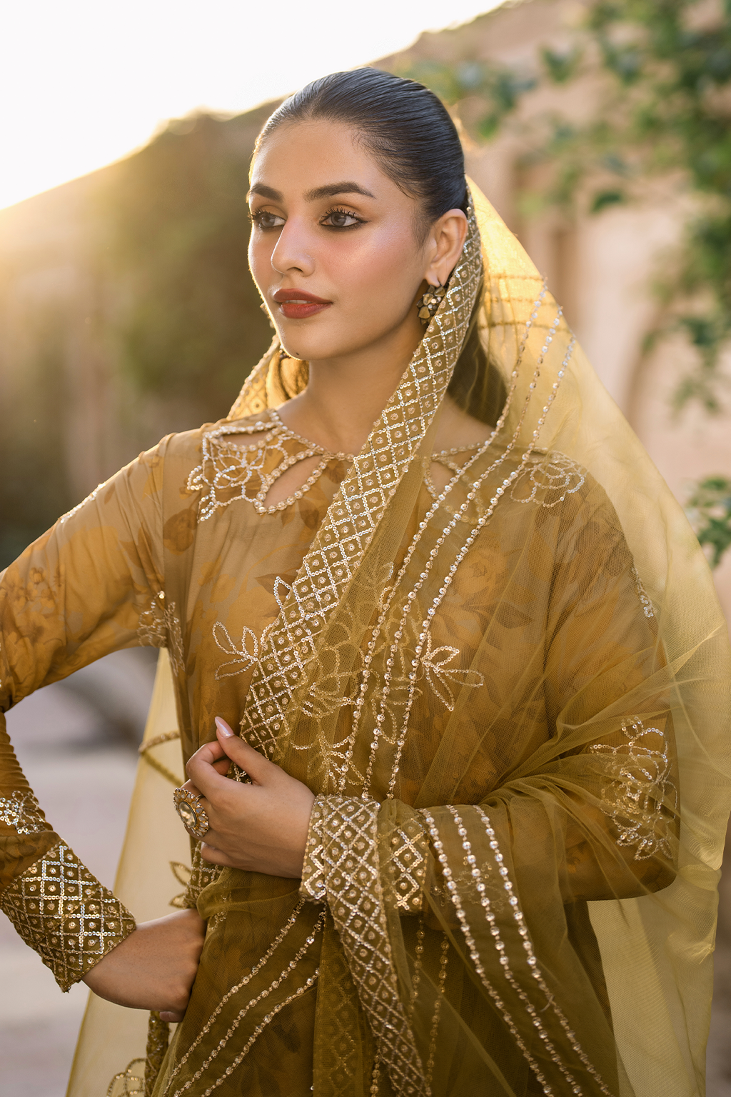 Iznik | Bandhani Formals | UE-332 -  Iznik Ladies Clothes - Original Designer Dress - House of Maryam