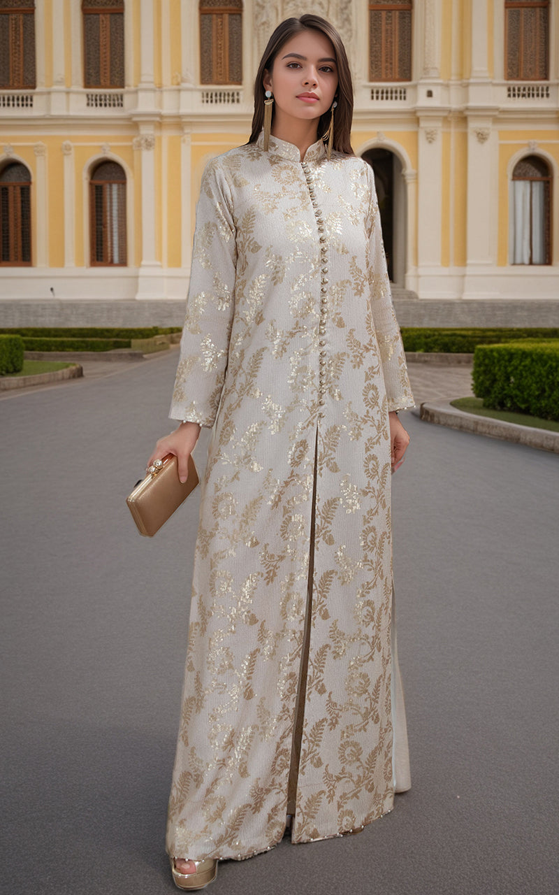 Threads and Motifs | Formal Dresses 25 | Chiffon Embroidered Jacket with Embroidered Trouser -  Threads and Motifs Ladies Clothes - Original Designer Dress - House of Maryam