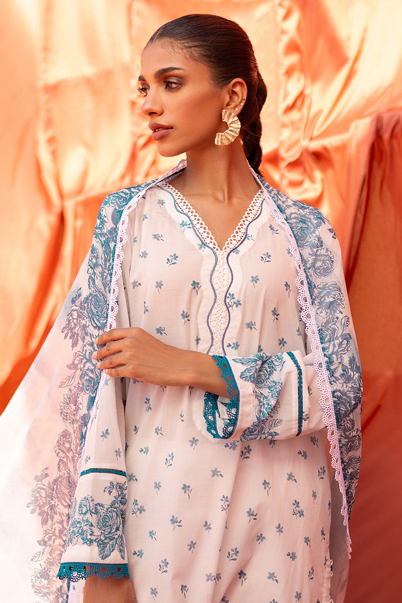 Cross Stitch | Eid Lawn 24 | FLORET -  Cross Stitch Luxury - Original Designer Dress - House of Maryam