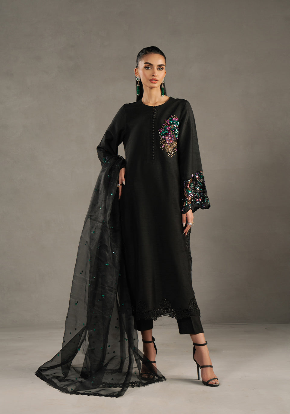 Zarqash | Silk Edit | ZQS 014 DELLA -  Zarqash Ladies Clothes - Original Designer Dress - House of Maryam