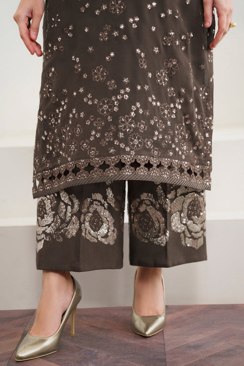 Baroque | Luxury Pret 24 | CHIFFON UF-524 -  Baroque Luxury - Original Designer Dress - House of Maryam