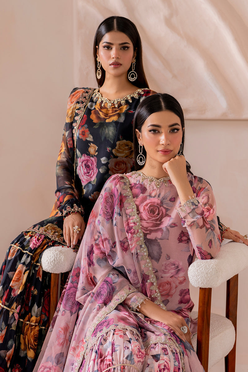 Baroque | Formal Collection | CHIFFON UF-707 -  Baroque Ladies Clothes - Original Designer Dress - House of Maryam