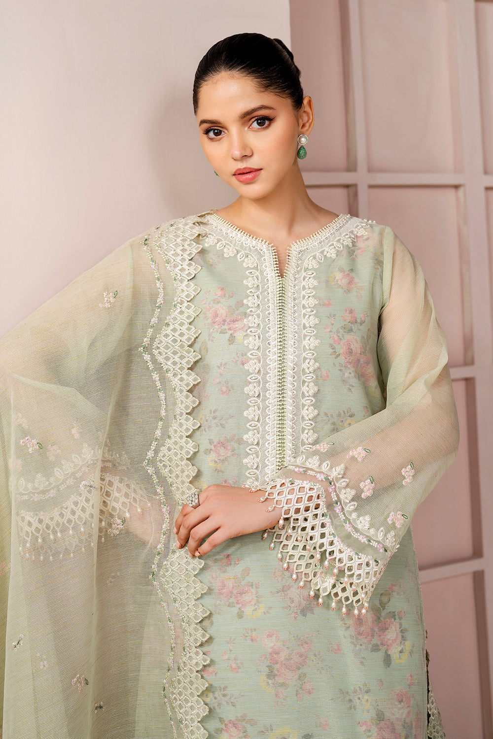 Baroque | Formals Collection | EMBROIDERED COTTON PATTI UF-4188, image 3