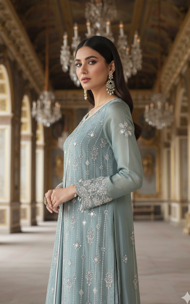 Threads and Motifs | Formal Dresses 25 | Embroidered Shirt With Trouser And Dupatta, image 4