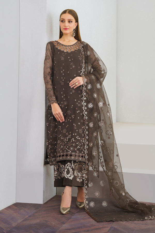 Baroque | Luxury Pret 24 | CHIFFON UF-524 -  Baroque Luxury - Original Designer Dress - House of Maryam