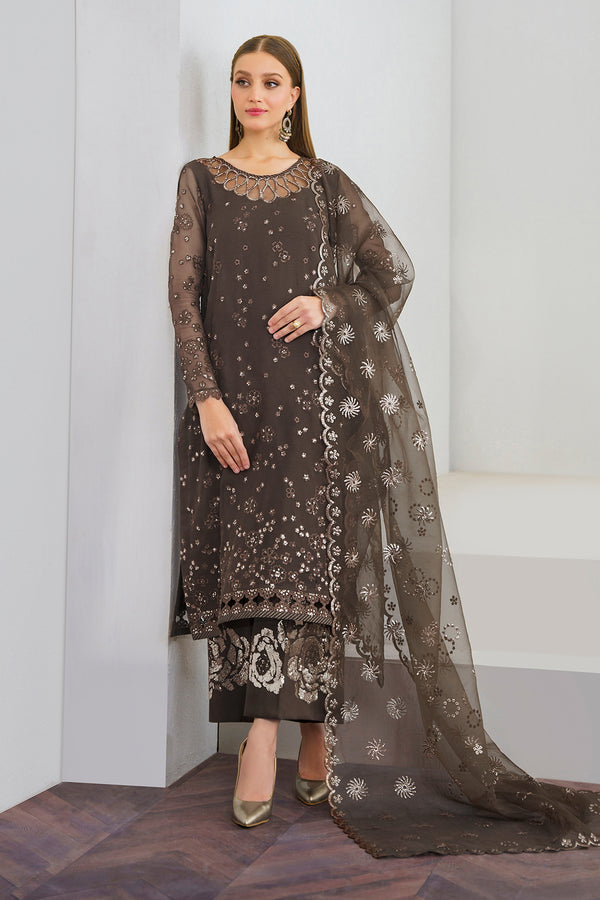 Baroque | Luxury Pret 24 | CHIFFON UF-524 -  Baroque Luxury - Original Designer Dress - House of Maryam