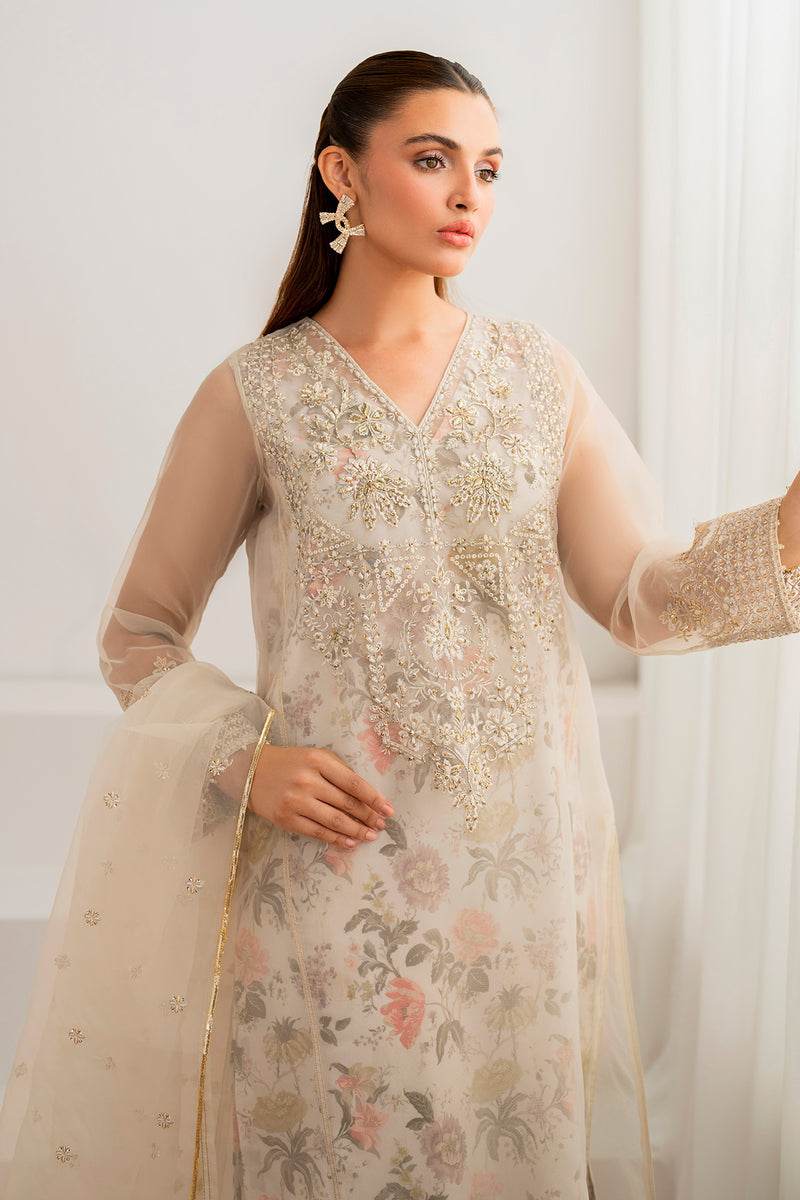 Baroque | Formal Collection | ORGANZA UF-699 -  Baroque Ladies Clothes - Original Designer Dress - House of Maryam