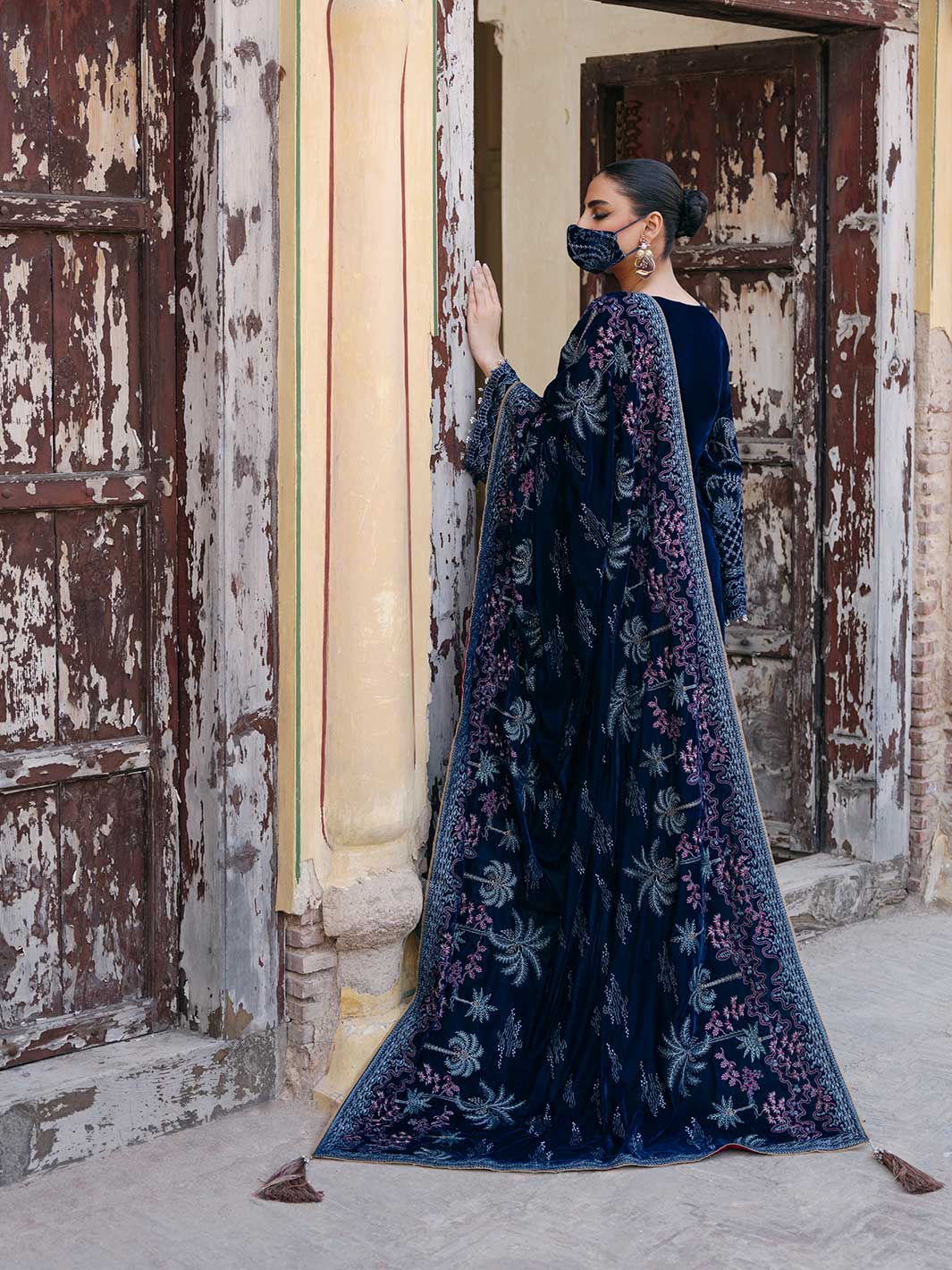 Flossie | Siara Velvet Formals | V-106 - A -  Flossie Ladies Clothes - Original Designer Dress - House of Maryam