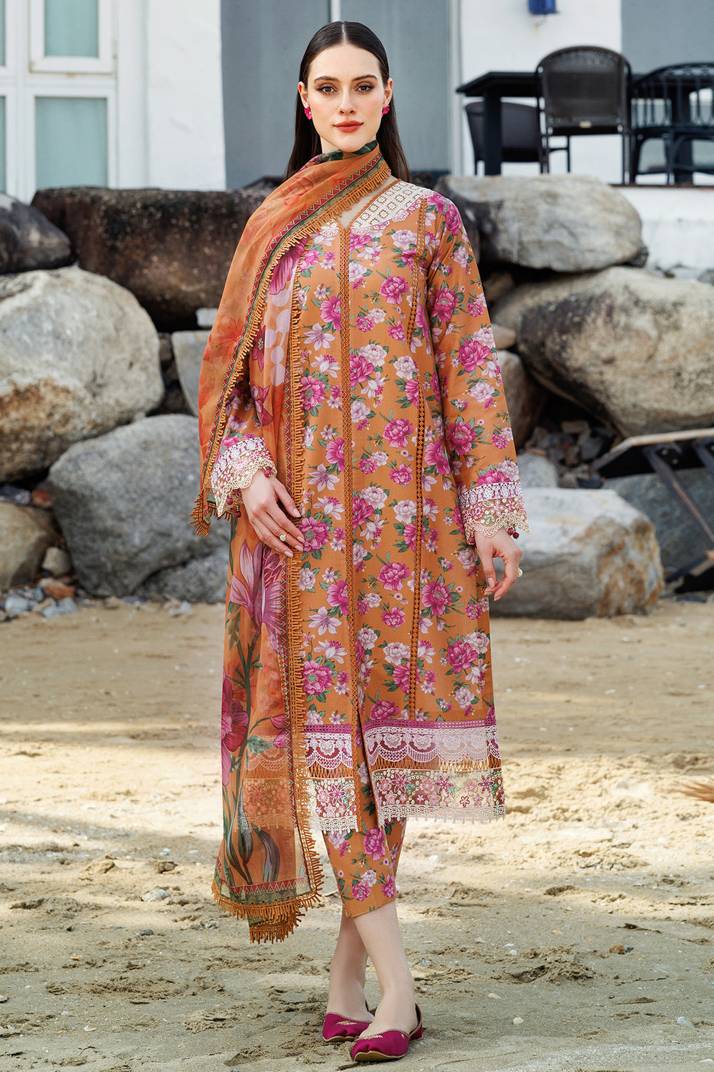 Farasha | Printed Essentials | Coral Haze -  Farasha Ladies Clothes - Original Designer Dress - House of Maryam