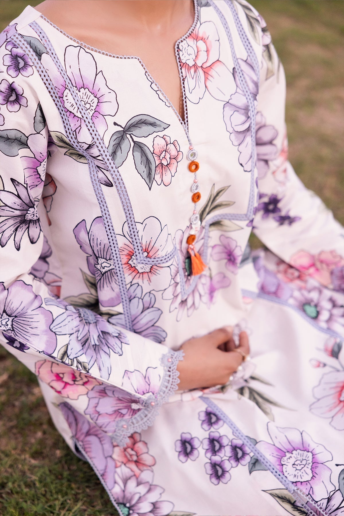 Alizeh | Sheen Lawn Prints 24 | TUBEROSE -  Alizeh Casuals - Original Designer Dress - House of Maryam