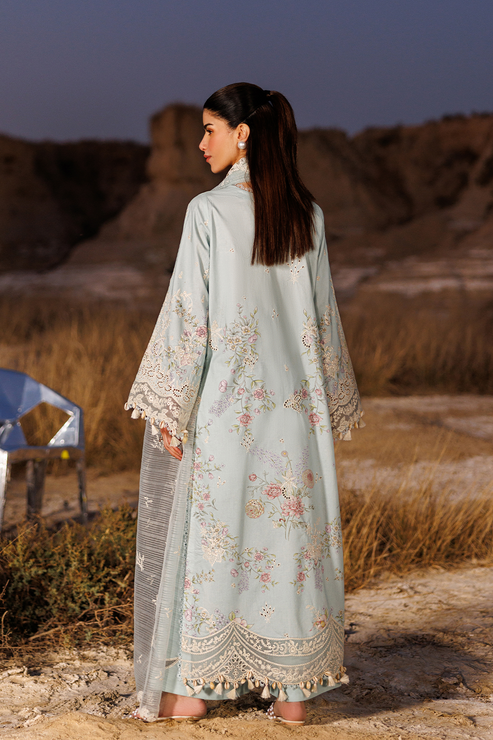 Emaan adeel | Sunlit Groove Luxury Lawn 26 | MORNING DEW-2