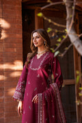 Farasha | Dastoor Embroidered Lawn SS24 | RUBY GLAM by Designer Farasha - House of Maryam - Pakistani Designer Ethnic Wear in {{ shop.shopifyCountryName }}