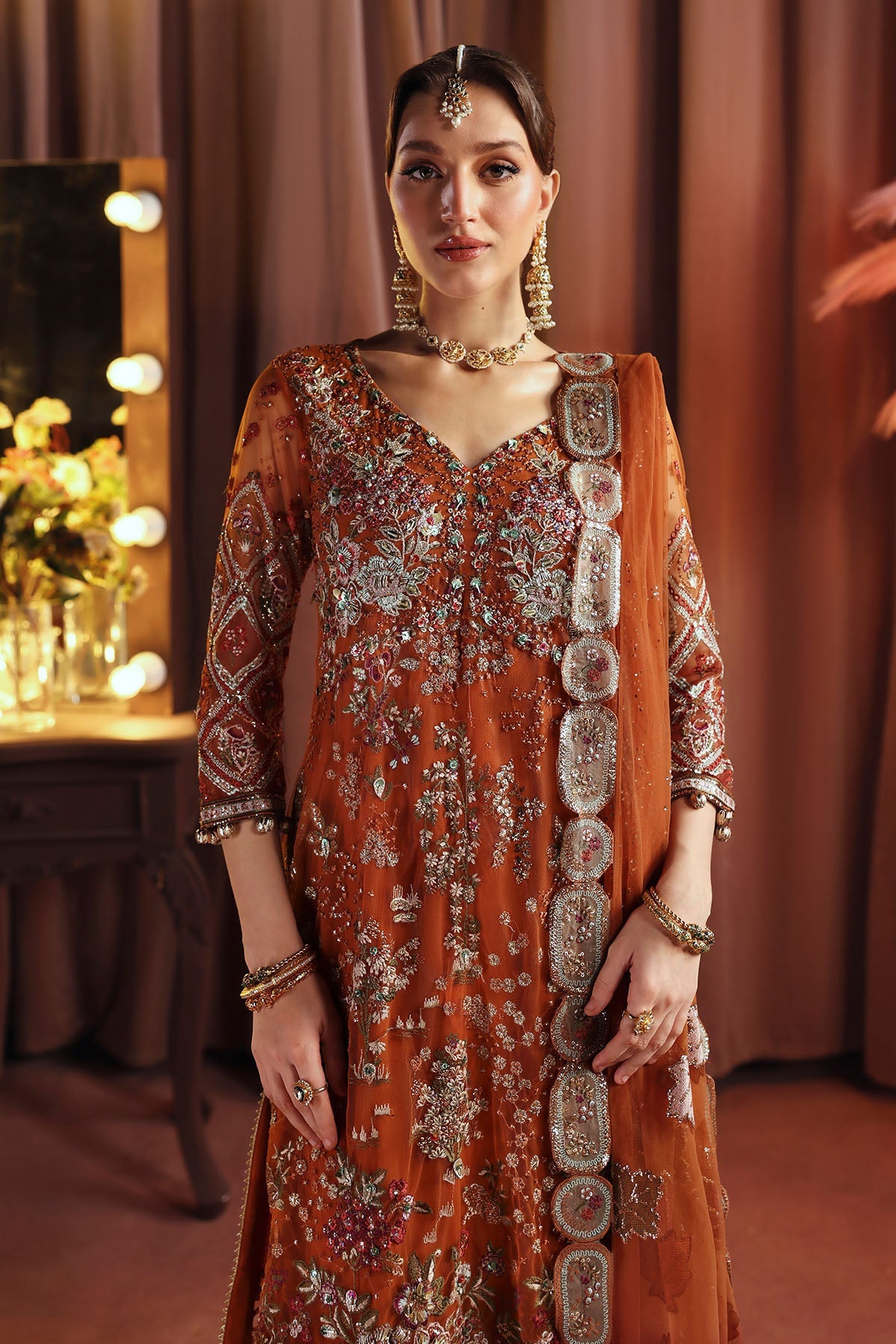 Nureh | Jhoomro 25' | NL-80 Zardozi -  Nureh jhoomro 25 - Original Designer Dress - House of Maryam