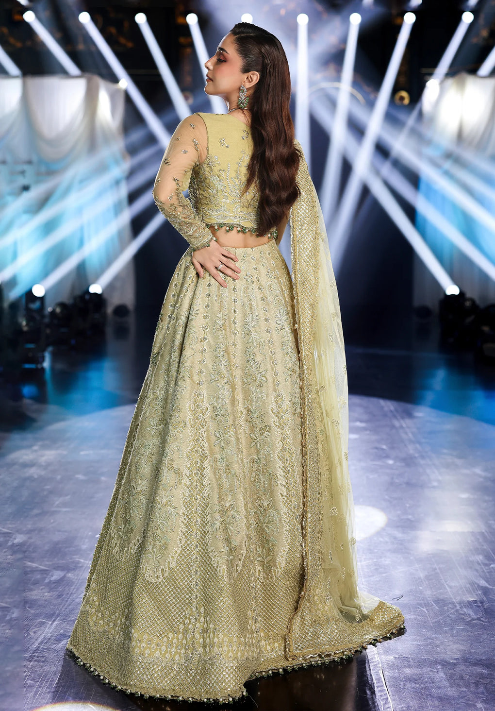 Elaf Premium | Stardom Formal Handwork 25 | ESH-07 MINT MAJESTY -  Elaf Premium Ladies Clothes - Original Designer Dress - House of Maryam