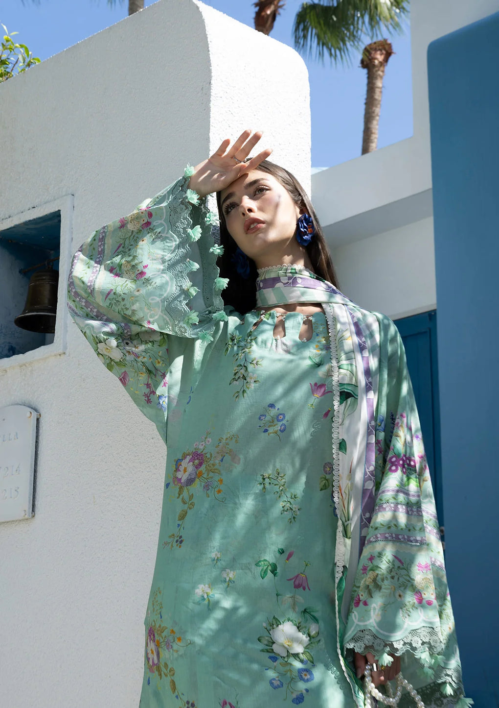 Elaf Premium | Prints Collection 26 | EPN-7A TEAL ME-3