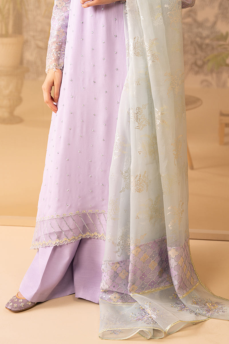 Cross Stitch | Luxe Atelier 24 | LILAC LUSTER by Designer Cross Stitch - House of Maryam - Pakistani Designer Ethnic Wear in {{ shop.shopifyCountryName }}