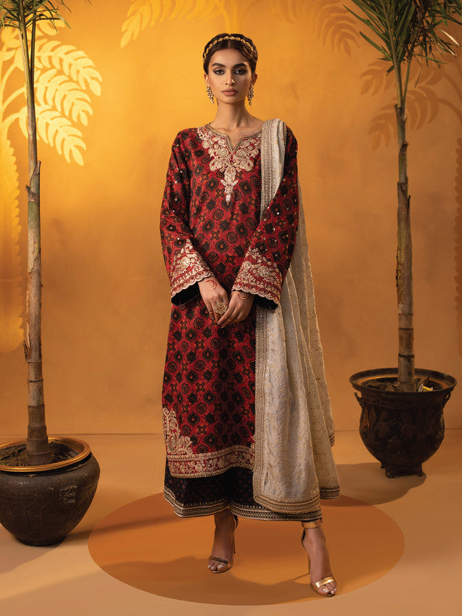 Faiza Faisal | Signature Pret Eid Edit |Carina -  Faiza Faisal Luxury - Original Designer Dress - House of Maryam