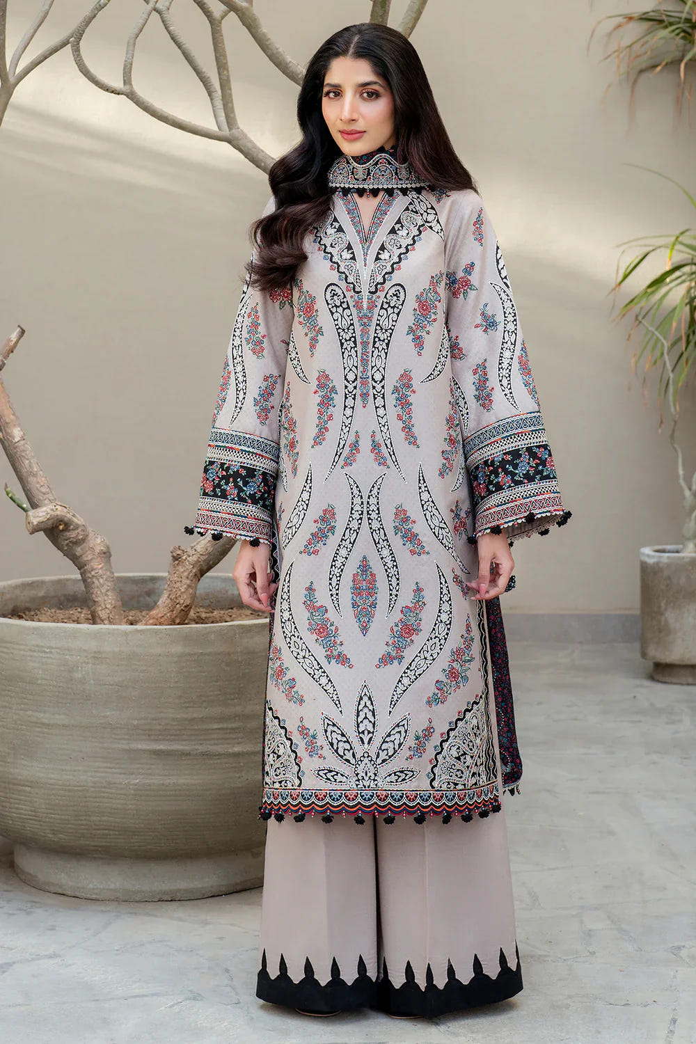 Jazmin | Shahkaar Luxury Lawn 25 | SL25-D7 -  Jazmin Ladies Clothes - Original Designer Dress - House of Maryam