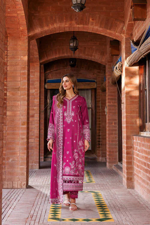 Farasha | Kaavish Lawn 24 | ROSY SOMBER -  Farasha Luxury - Original Designer Dress - House of Maryam