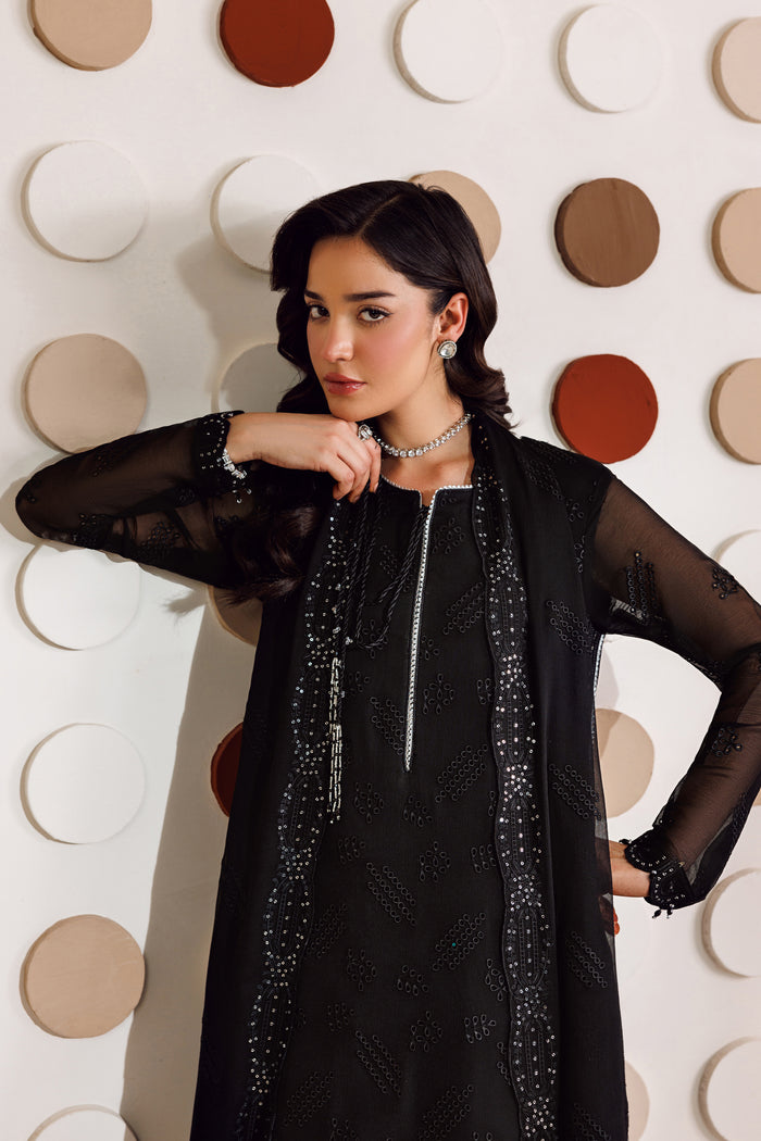 Farasha | Chiffon Threads 26 | Charcoal Whisper-3