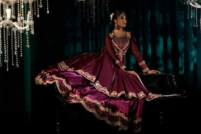 Hania & Umaimaz | Festive Collection | Zimal -  Hania & Umaima  - Original Designer Dress - House of Maryam