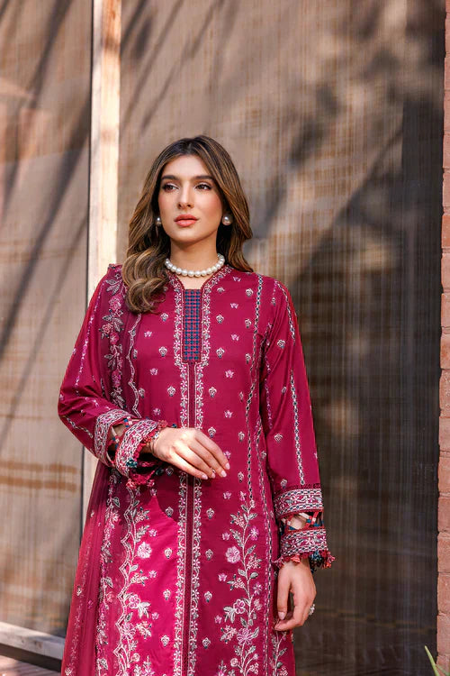 Farasha | Kaavish Lawn 24 | GARNET GLAM -  Farasha Luxury - Original Designer Dress - House of Maryam