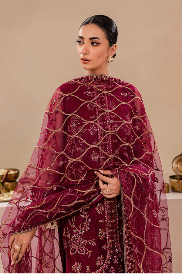 Farasha | Lumiere Formals |ROUGE PINK by Designer Farasha - House of Maryam - Pakistani Designer Ethnic Wear in {{ shop.shopifyCountryName }}