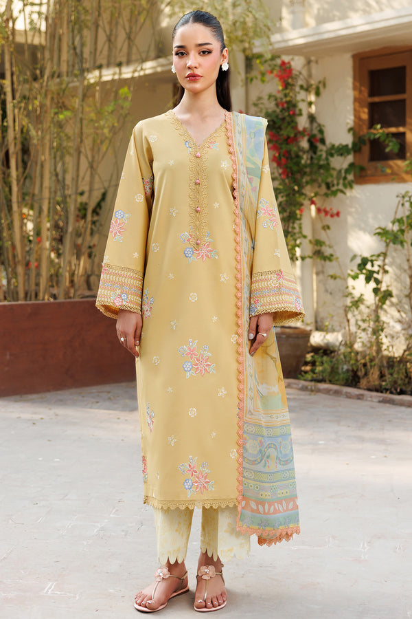 Farasha | Summer Weaves Embroidered Lawn | Sunlit Mellow -  Farasha Ladies Clothes - Original Designer Dress - House of Maryam