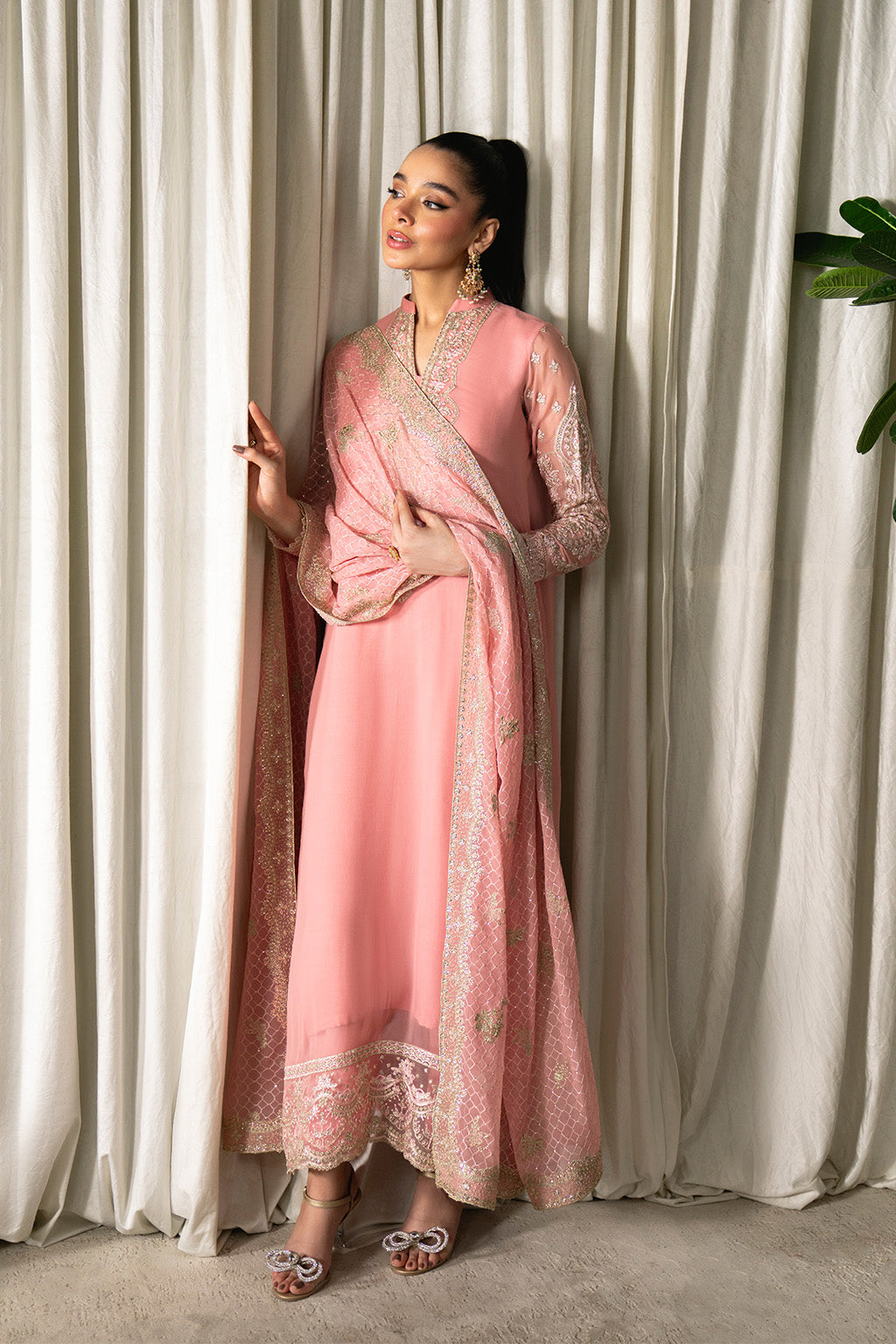 Neeshay | Ready to Wear Chiffon | RTW-CHFN-02 Pink, image 4