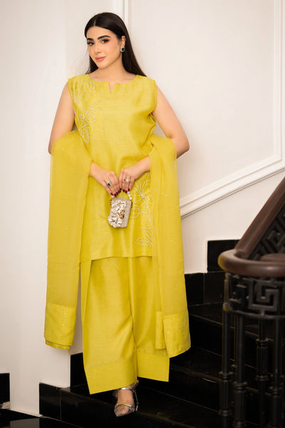 Hana | Signature Series | Lime Radiance -  Hana Ladies Clothes - Original Designer Dress - House of Maryam