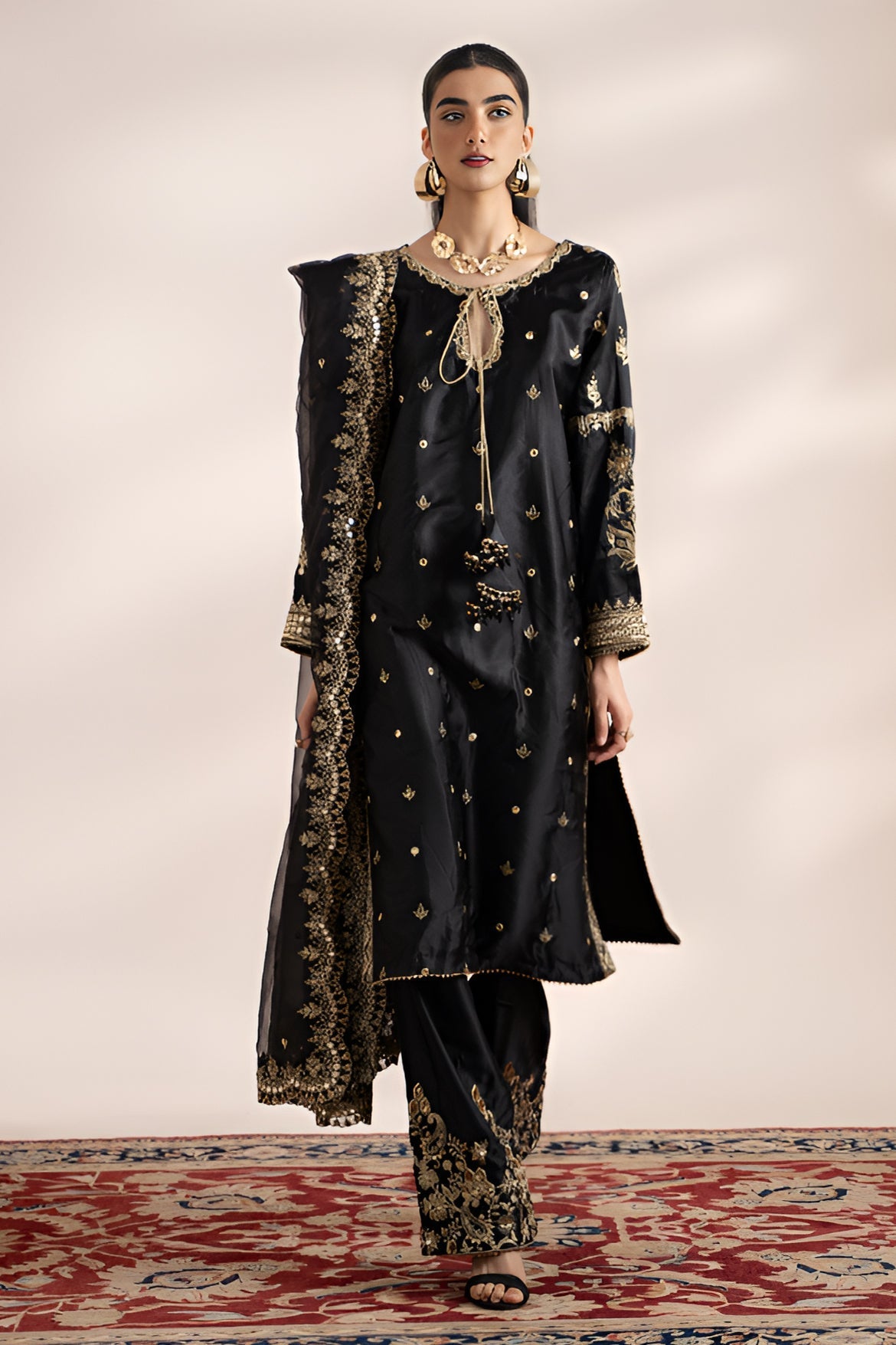 Charizma | Festive Pret | STM23-02 BLACK -  Charizma Ready to Wear - Original Designer Dress - House of Maryam