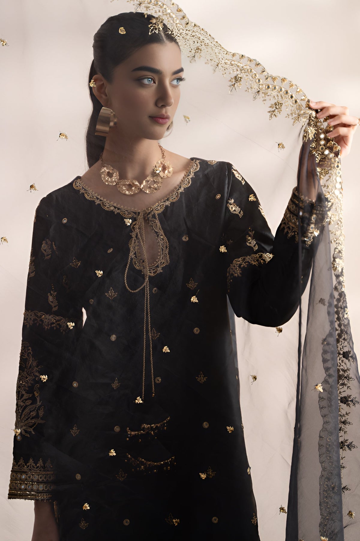 Charizma | Festive Pret | STM23-02 BLACK -  Charizma Ready to Wear - Original Designer Dress - House of Maryam