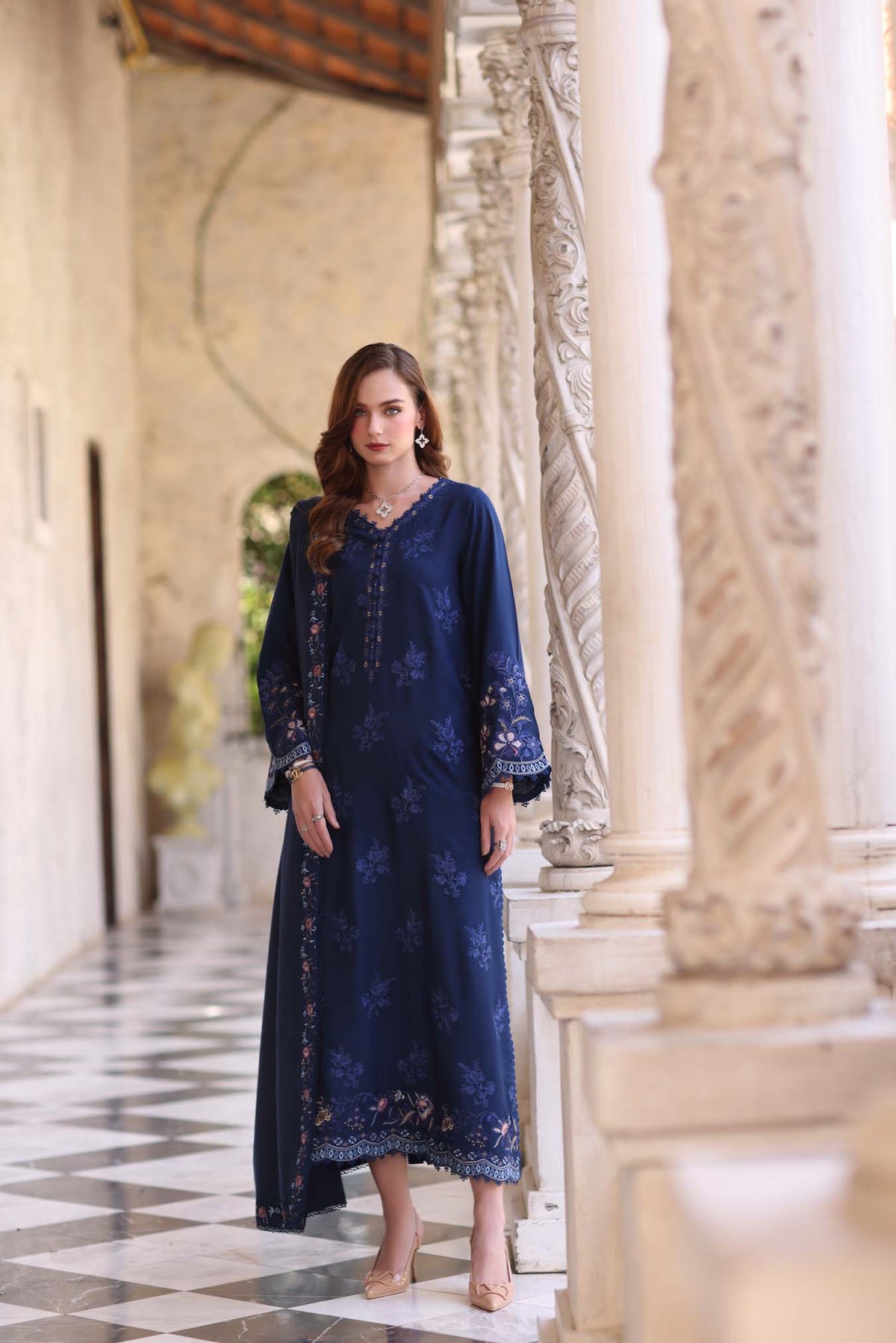 Noor by Saadia Asad | Winter Pashmina 25 | Sapphire