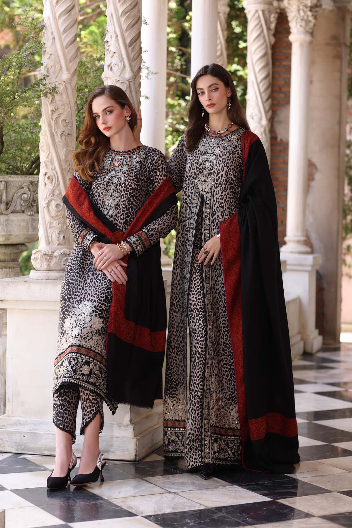 Noor by Saadia Asad | Winter Pashmina 25 | Noir Safari-2