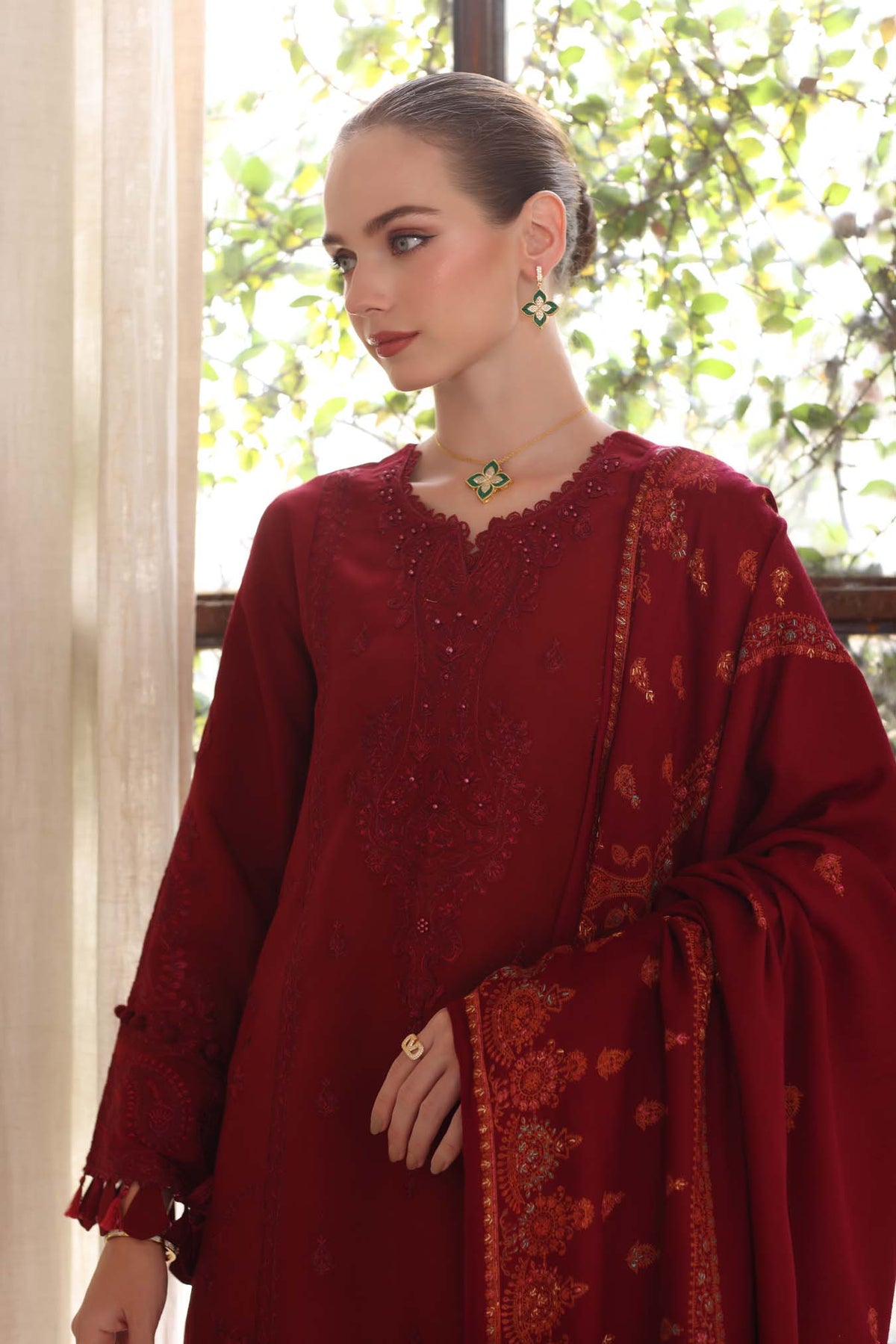 Noor by Saadia Asad | Winter Pashmina 25 | Ember-3