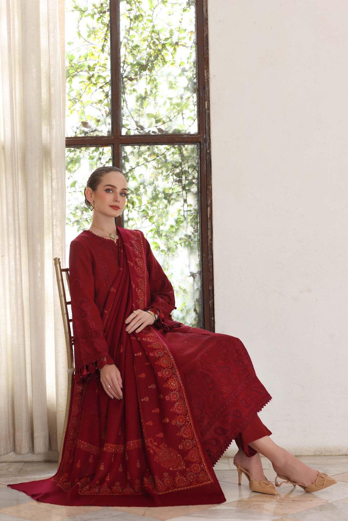 Noor by Saadia Asad | Winter Pashmina 25 | Ember-4