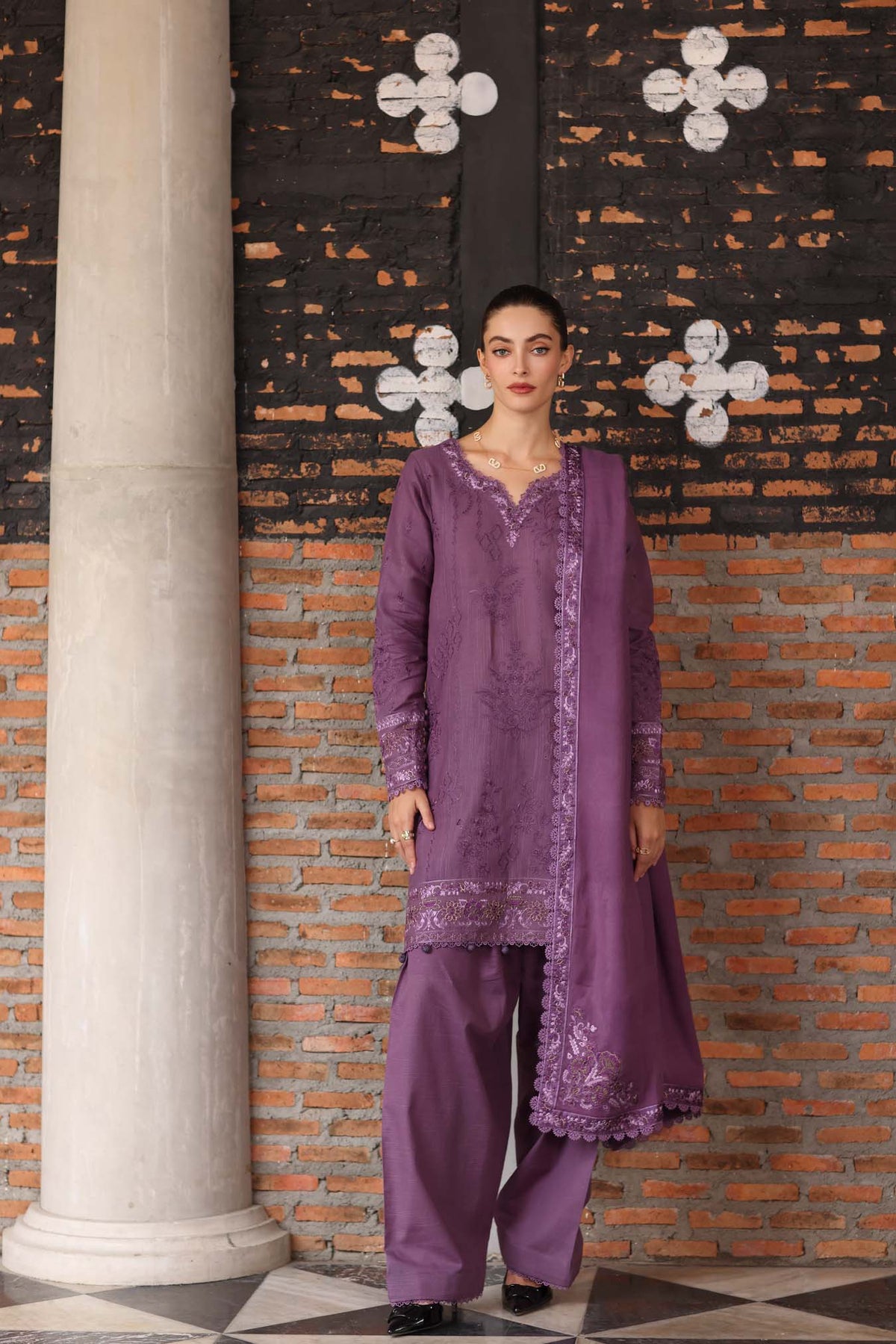 Noor by Saadia Asad | Winter Pashmina 25 | Serenity-3