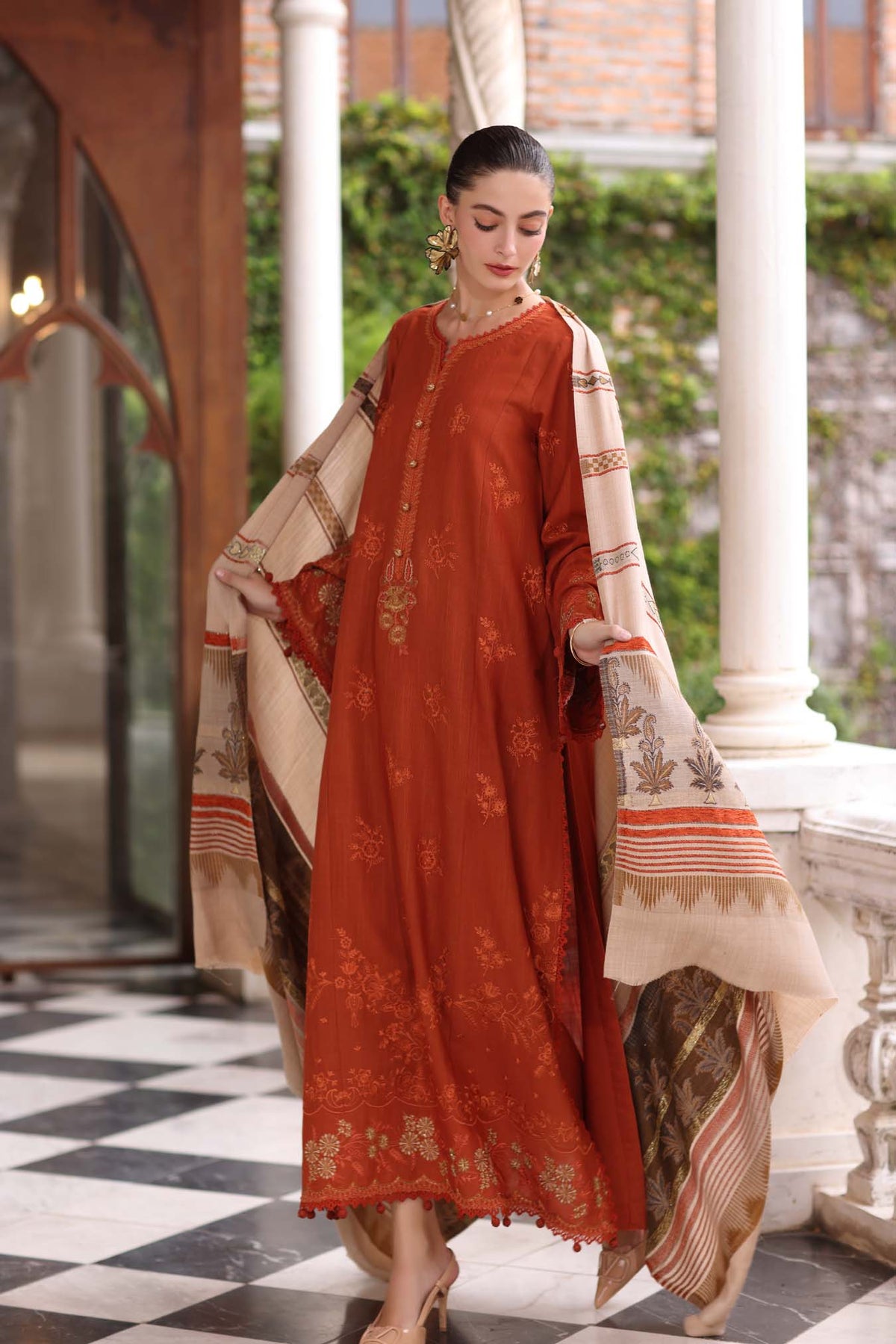 Noor by Saadia Asad | Winter Pashmina 25 | Rustique-4